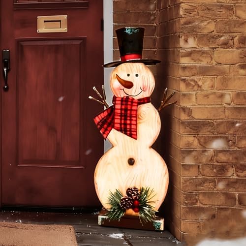 TERESA'S COLLECTIONS Christmas Snowman Outdoor Decorations Xmas Decor - Image 2