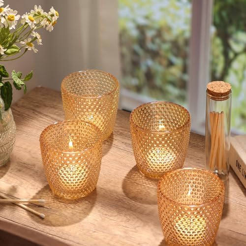 Volens Gold Votive Candle Holder for Table Centerpiece-12 Pcs Large Votives - Image 5