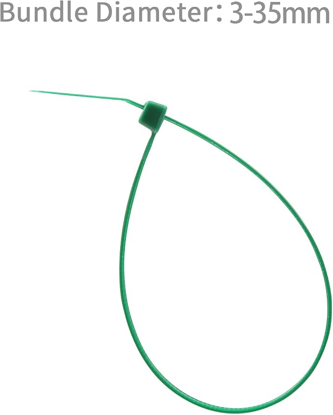 XINGO 1000 PCS 6 inch Garden Green Zip Ties, 18lb Strength, Small Tie Wraps Self-Locking Nylon Zip Ties for Indoor and Outdoor Use (Dark Green)