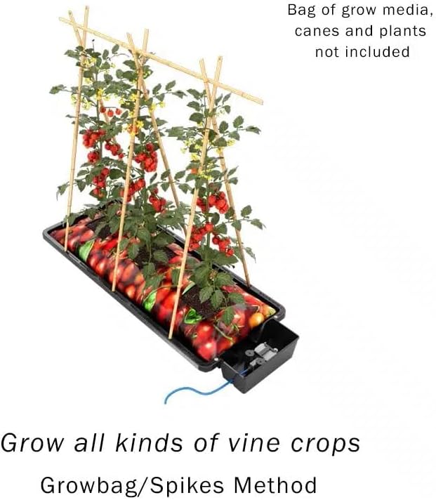 AutoPot Tray2Grow System - Standard Tray2Grow with No Tank - Self-Watering, Gravity-Fed Hydroponic Indoor System, Black