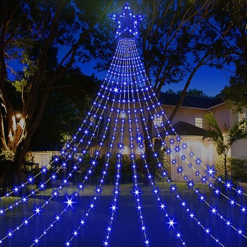 23FT Christmas String Lights, Waterfall Star Lights Outdoor for Yard by onory