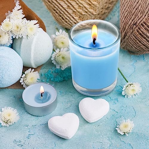 Set of 20 Babyblue Votive Candles Clear Glass Filled Unscented Soy Wax Candle for Home Spa Weddings Holiday Baby-Shower Party and DIY - Image 3