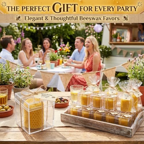 NITIME 12 Pack Beeswax Votive Candles, 100% Natural Hand-Rolled Beeswax Candles, 1.7" x 2" Small Pillar Candles for Home, Yoga, Meditation, Long-Lasting 4-5 Hour Burn Time, Eco-Friendly & Smokeless - Image 5