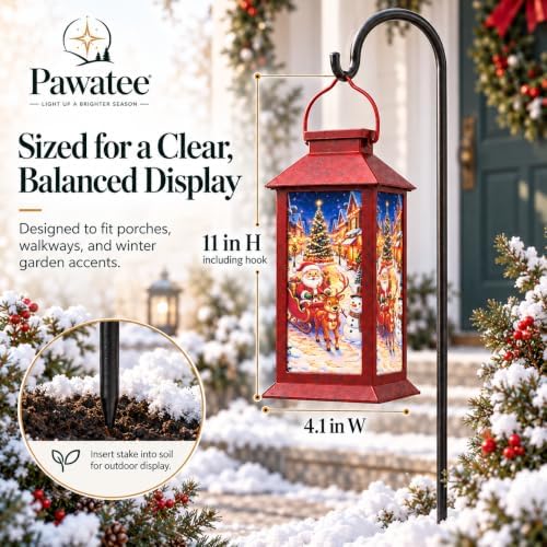 Christmas Solar Lanterns Outdoor Waterproof, Hanging Lights Garden Decor - Image 3