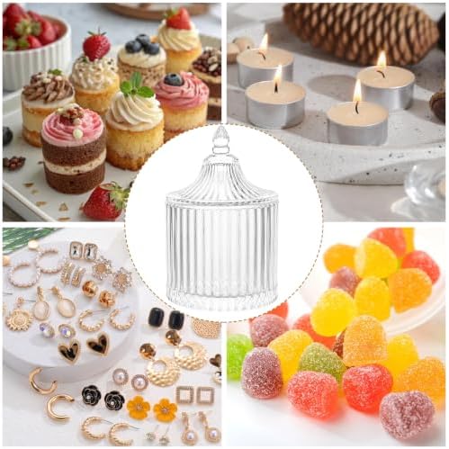 STARVAST 16 Pack Clear Glass Votive Candle Holders with Lids, 2.4×3.7In - Image 7