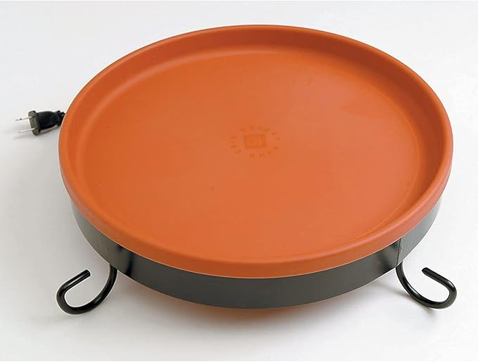 Farm Innovators BD-75 All Seasons 3 in 1 Outdoor 14 Inch Heated Birdbath with 3 Mounting Options, 75 Watts, Terracotta