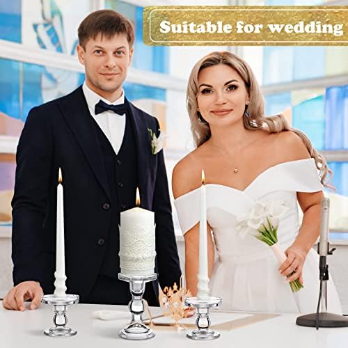 Irenare Unity Candles for Wedding Ceremony with Holder,Classic Style - Image 2