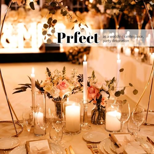 12Pack Glass Cylinder Vases for Centerpieces - 4 Inch Small Flower Vase for Wedding Decorations, Floating Candle Holder Vase Bulk,Glass Hurricane Candle Holders for Table Shelf, Party, Home Decor - Image 6