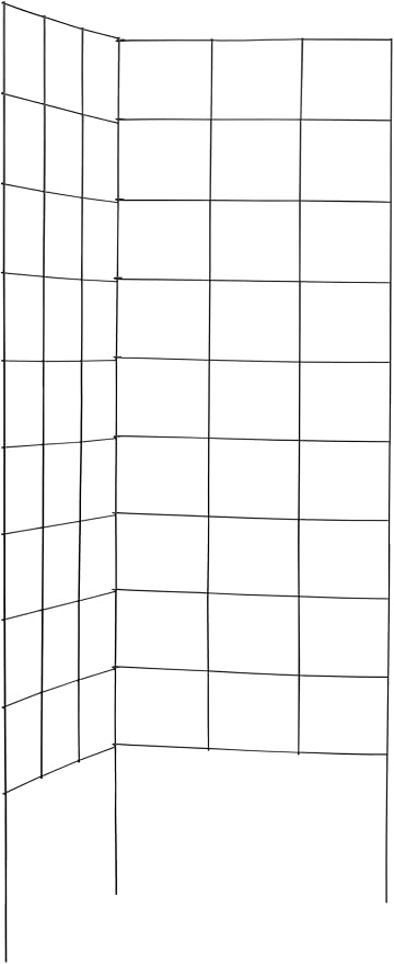 2-Panel Folding Garden Trellis - Maximize Your Garden Space, Durable Powder Coated Steel Frame, Easy-to-Use Design, Perfect for Climbing Vines, Vegetables, Beans, Tomato, Cucumber, 35x58"