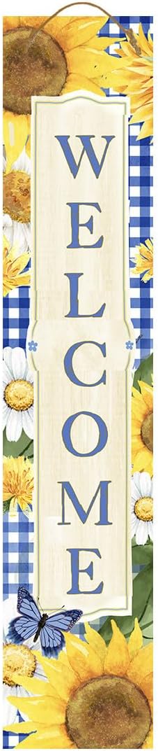 Briarwood Lane Summer Double Sided Reversible Pine Porch Leaner 47x9.5 Country Flowers For Summer Porch Leaner