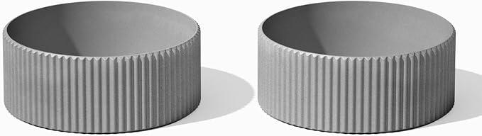 Veradek Mod Series 5" Bowl Planter for Indoor or Outdoor Tabletop/Balcony | Durable Plastic-Stone Composite Material | Modern Décor for Flowers, Succulents, Small Plants