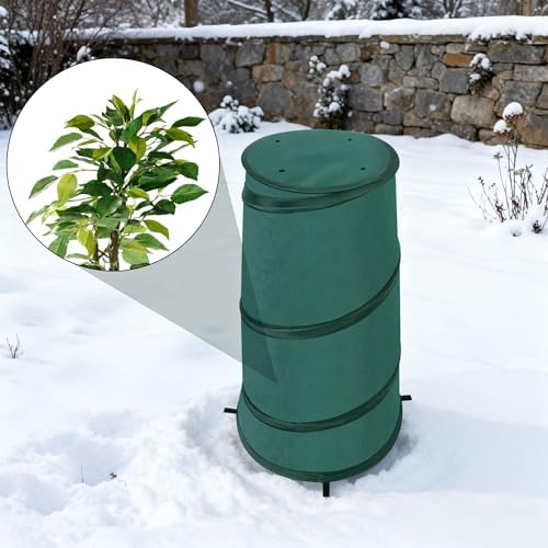 2 Pcs Pop Up Frost Protection Plant Cone, 8" x 13" x 22" Non-Woven Winter Plants Freeze Protection Tent, Cold Weather Insulated Plant Protective Cone for Ice Snow Frost Protector Indoor & Outdoor - Image 6