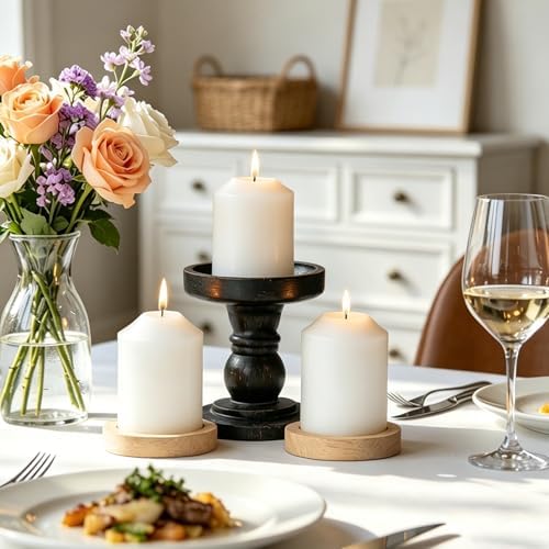 Pillar Candles White Bulk 2x3 Inch Unscented Candle for Votive 20Pack - Image 6