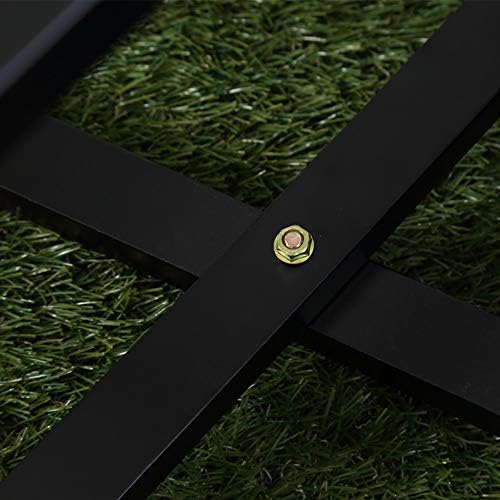 Outdoor Small Table Square Folding Wooden Patio Side Table Set of 2 Furniture Table for Adirondack Chair, Balcony, Porch, No Assembly Required, Black