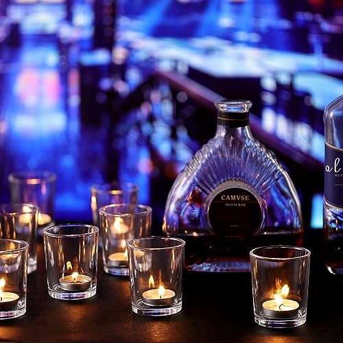DARJEN 24Pcs Clear Votive Candle Holders Clear Tea Lights Candle Holder - Image 4