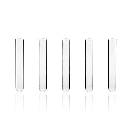 50pcs of Vol.20ml Borosilicate Glass Test Tubes, 20x150mm with Round Bottom,LVH1002