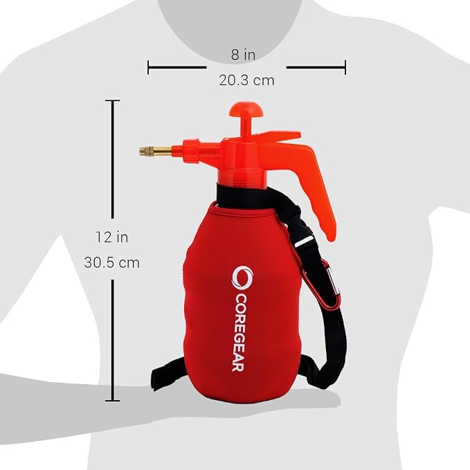 (Ultra Cool XL) USA Misters 1.5 Liter Personal Pump Water Mister & Sprayer with Full Neoprene Jacket…