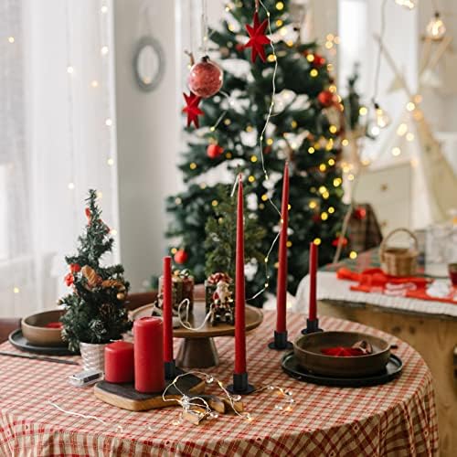 8 Pcs Black Retro Candle Holders, Candlestick Holder - Image 2