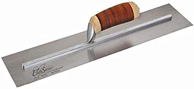 Kraft Tool CFE227L Elite Series Five Star Cement Trowel with Leather Handle, 18 x 4-Inch