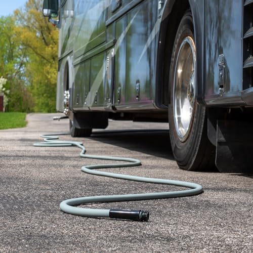 Flexzilla Colors Lead-In Garden Hose 5/8in. x 10ft., Lightweight All-Weather Water Hose, Durable and Flexible, Leak-Free Connections, Slate Gray - Image 4