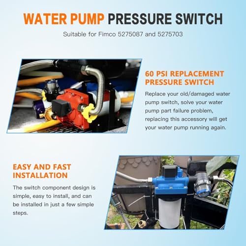 60-PSI Pressure Switch Assembly for 2.1 and 2.4-GPM High Flo Pumps Maximum Flow Rate ‎2.4 Gallons Per Minute
