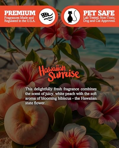 Hawaiian Sunrise Soy Votive Candles - Scented with Natural Fragrance Oils - 6 Orange Natural Votive Candle Refills - Fresh & Clean Collection - Image 5