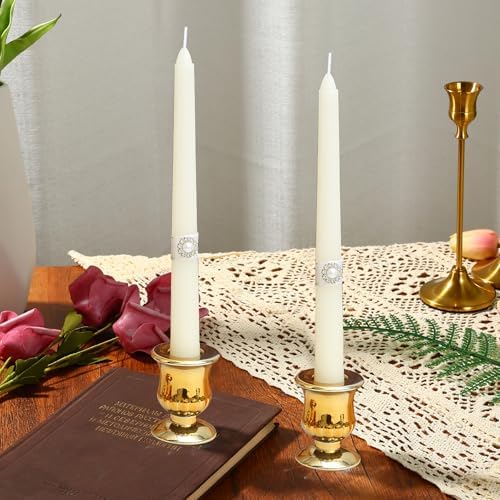 Gold Unity Candle Holder - Glass Candle Holders for Pillar Candles Taper Candles, Glass Candlestick Holders Set of 3, Decorative Clear Glass Candlestick Holder for Wedding Table Dinning Centerpiece - Image 5