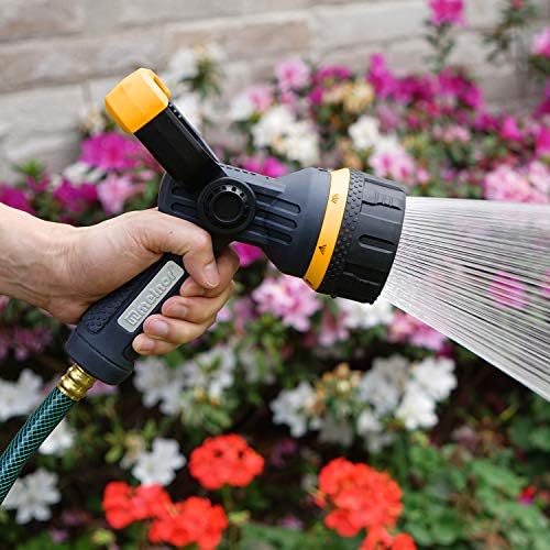 Melnor 65157AMZ Torrent 7-Pattern Hose Nozzle, High-Flow Spray with Metal Core and Flow Control Lever, Heavy-Duty Water Nozzle for Cleaning and Watering, Black, Orange - Image 2