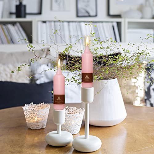 Pink Short Taper Candle Candle Sticks, 5 Inch Mini Pillar Candles Small Taper Candles, 4PCS Handmade Unscenteds Candlesticks for Festive, Party, Spell, Wedding, Home Decor - Image 6