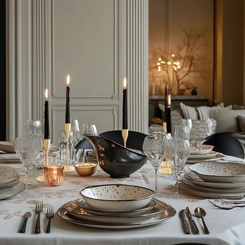Gold Candlestick Holders, Metal Taper Candle Holders, Bulk Set of 15 - Image 6