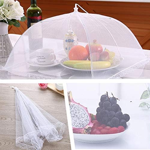 Onarway 6 Pack Food Covers 17 Inch Pop-Up Encrypted Mesh Plate Serving Tent - Image 6