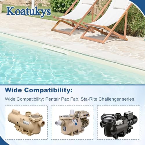 PS-200 Rebuild Kit Fit for GO-KIT5 Pentair Challenger Pool Pump | Replaces Pentair Pac-Fab Sta-Rite Challenger Pool Pump, Includes PS-200 Shaft Seal and 5 O Rings, Heavy-Duty Rubber