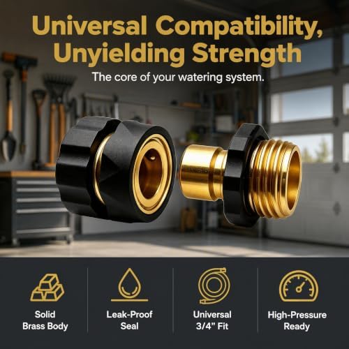 3/4 Inch Garden Hose Quick Connector Fittings-Universal Water Hose Adapter - Image 5