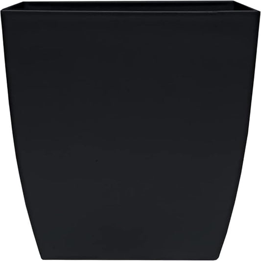 The HC Companies Aria Self Watering Square Plant Pot w/Drainage - Classic Planters for Outdoor Plants & Indoor Plants - Lightweight & UV-Resistant Plastic Pots for Plants (6" Matte Black, Pack of 1)