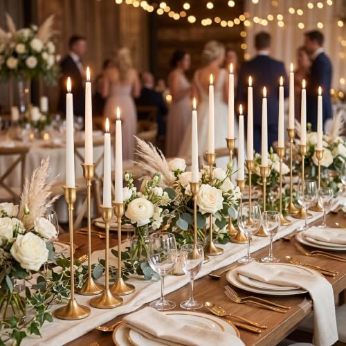 18 Pcs Vintage Gold Candle Holders,Taper Candle Holders for Candlesticks - Image 2