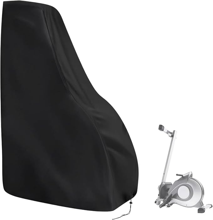 Rowing Machine Cover, Rower Outdoor Cover for Concept 2 Rowing Machine Waterproof Row Machine Cover for Hydrow Rowing Machine, Dustproof Fitness Equipment Protective Cover