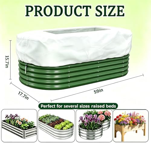 Plant Covers Freeze Protection with Clear Window for Raised Garden Beds - Image 2