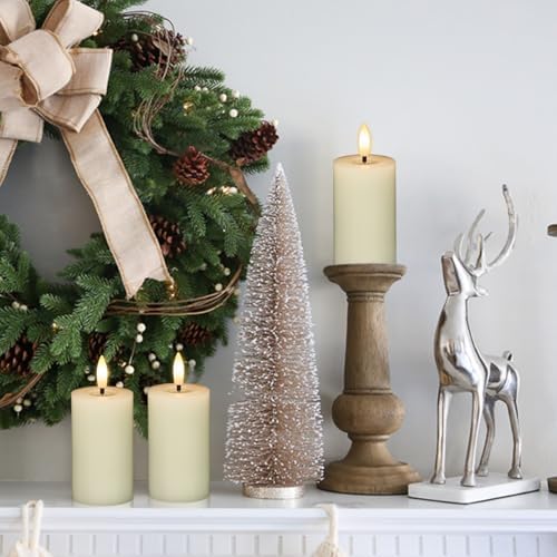 Votive Flameless LED Candles Battery Operated with Remote Timer, Ivory - Image 5