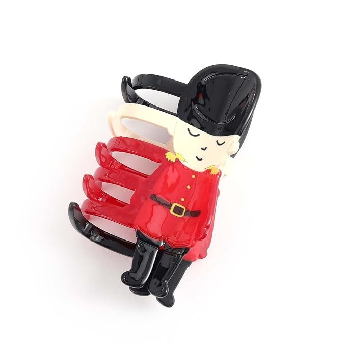 Personalized London Icon British Soldier Hair Calw Clip,Fun Acetate Hair Claw for Women Girls Hair Accessories Gift