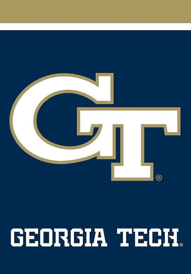 Briarwood Lane House Flag 40x28 For Outdoor Georgia Tech Yellow Jackets NCAA Licensed House Flag