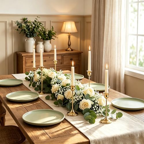 Cieex Gold Candle Holders 4 Sets - 12 Pack Candlesticks Holder in 3 Heights - Image 5