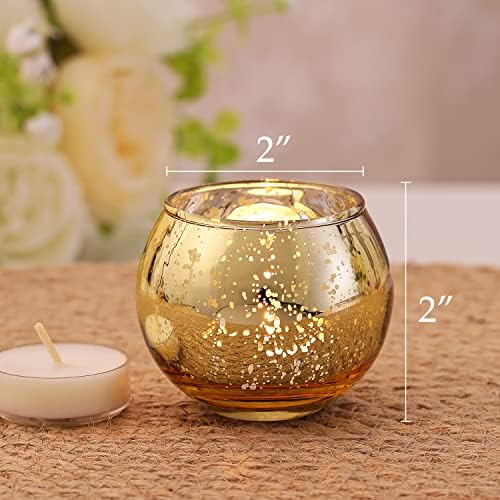 Volens 24PCS Gold Votive Candle Holders for Table Centerpieces - Image 4