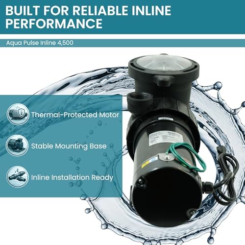 Half Off Ponds 4,500 GPH Pool and Garden Pond Pump, 3/4 HP | Energy-efficient 3/4 HP pump, 4500 GPH, quiet heavy-duty motor, thermal protection, includes oversized basket
