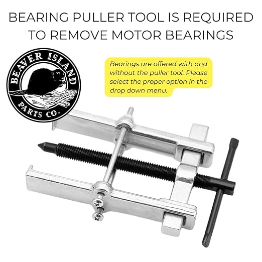 Beaver Island Pool Pump Motor Bearing Repair Kit, Motor B668, Replacement | Chromium Steel, Double-Sealed & Pre-Lubricated 2-bearing Set; Replaces Worn or Noisy Pool Pump Motor Bearings; 48 & 56 Frame