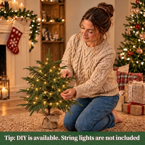 2 Pack 2FT Artificial Norfolk Pine Tree with Pot - Image 5