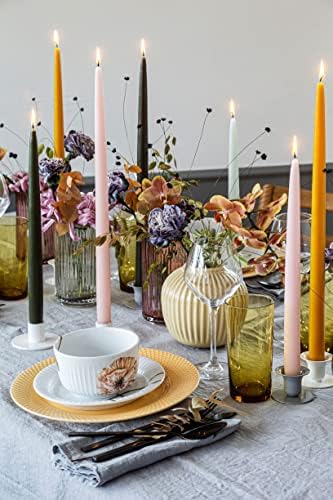 Kunstindustrien® Taper Candles – Set of 4, 13.8" – Made in Denmark, Long Burning Candles 15h, Unscented & Smokeless Candlesticks – Elegant Tall Candles for Weddings, Dinners & Home Decor (Black) - Image 6
