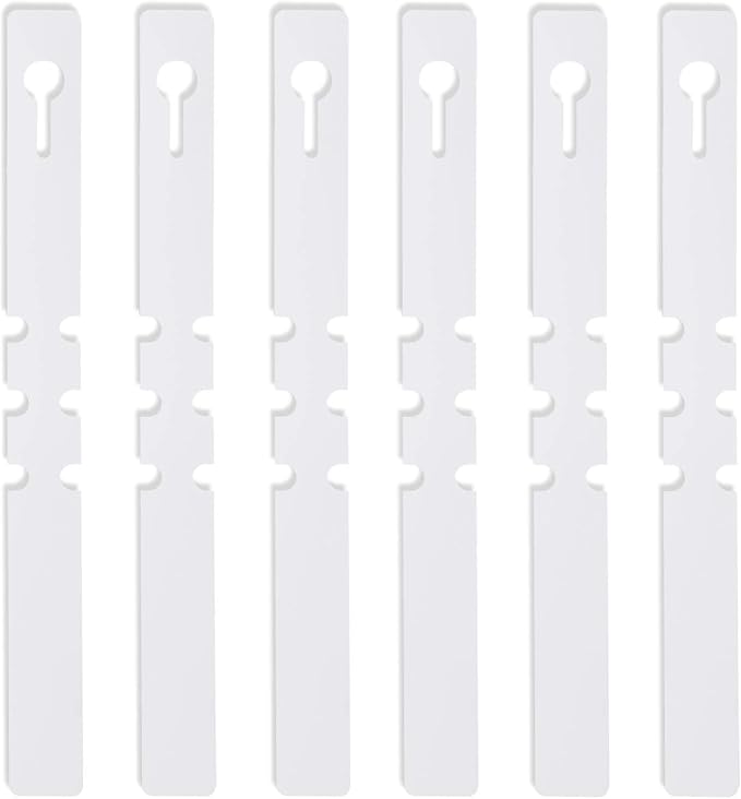 KINJOEK 1200 PCS White Plant Labels, Adjustable Wrap Around Waterproof Hanging Garden Plant Tags for Identifying Various Plants, 2x20cm