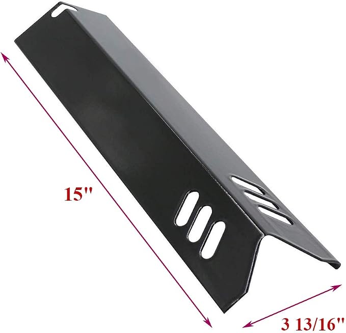 Criditpid Grill Heat Plates Shield for Dyna-glo DGF510SBP, DGF510SSP, Backyard Grill BY13-101-001-13, BY14-101-001-02, BY15-101-001-02, 15 Inch Flame Tamer Burner Cover for Dyna Glo Replacement Parts.