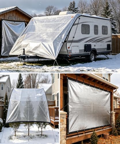 70% Reflective Aluminum Shade Cloth 13x24 FT – All-Season Sun & Frost - Image 3