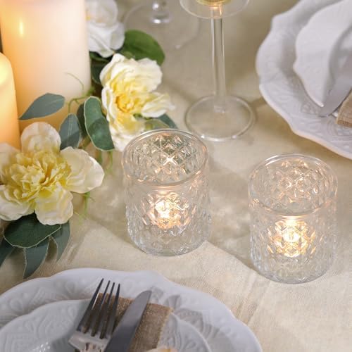 12 Pcs Large Clear Votive Candle Holders 2.8 * 3.2 inch - Image 5